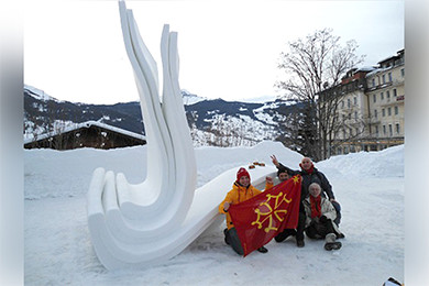 Vice champion du monde de sculpture sur neige 2013